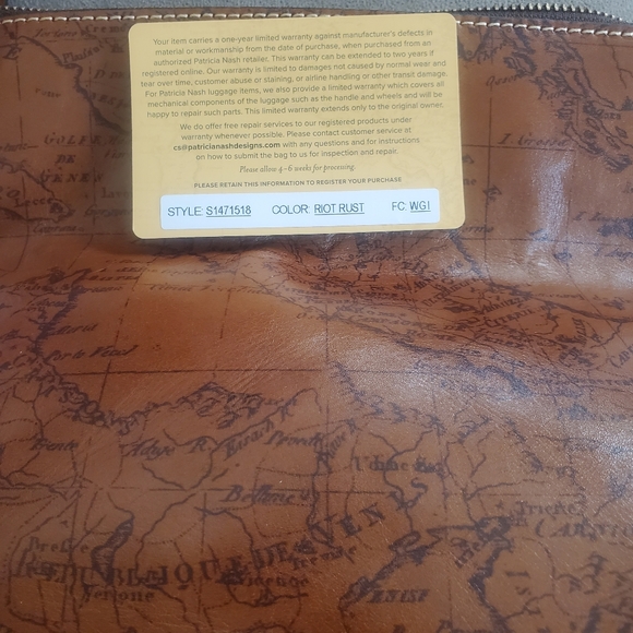 Patricia Nash "Valerie" Clutch Wristlet in Riot Rust (NWT) - Picture 15 of 16